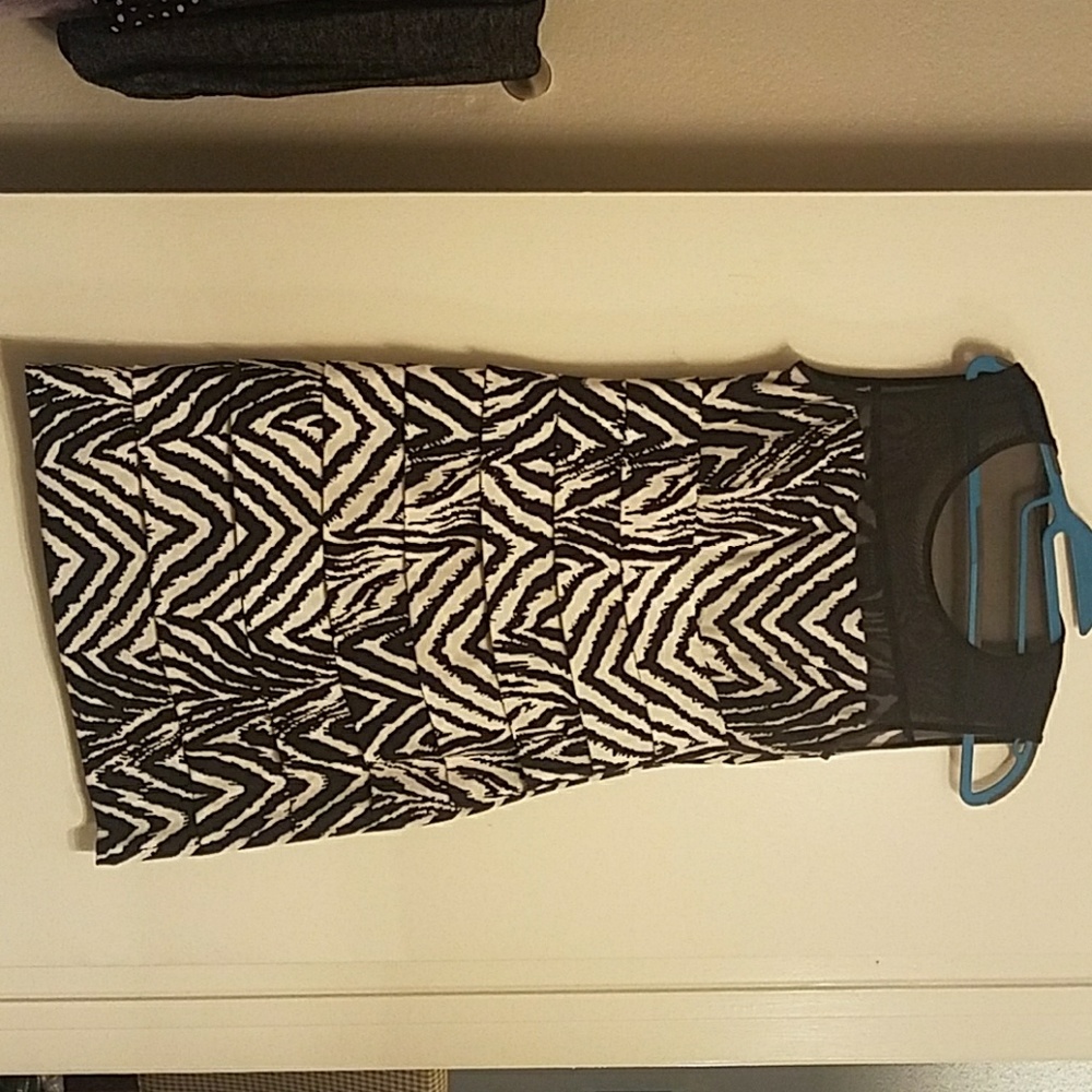 Black and white dress